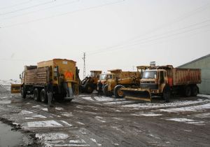 Aziziye'de kar mesaisi başladı